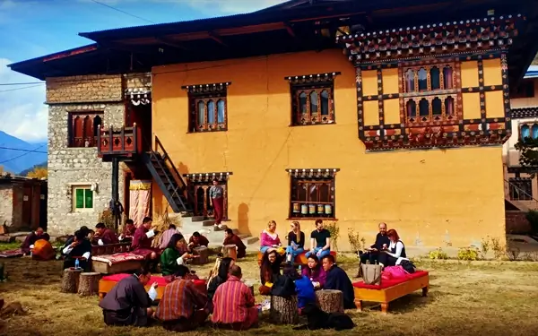 Bhutan Bhutanese Farmhouse