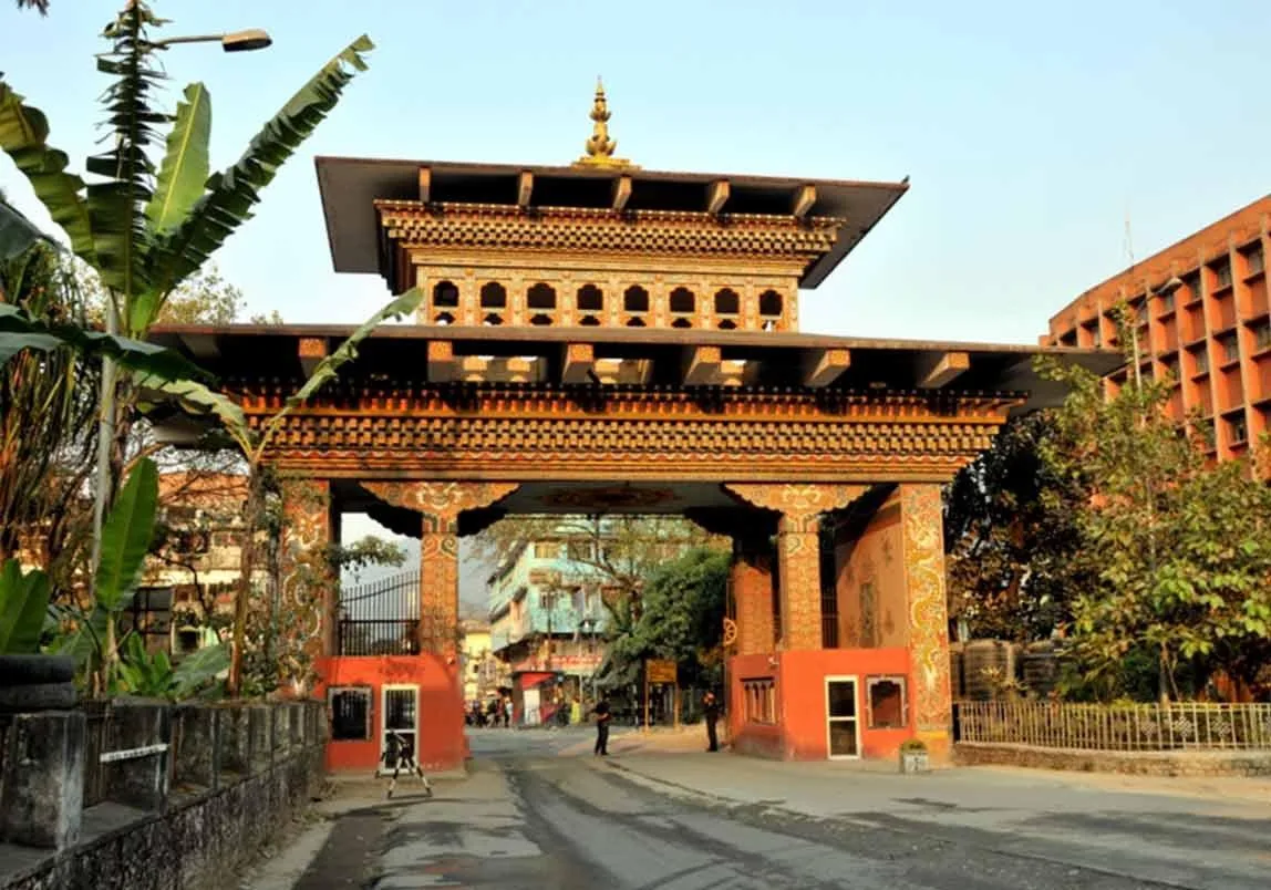 Bhutan Gate at Phuentsholing