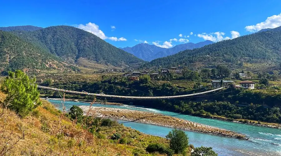 Bhutan Suspension Bridge
