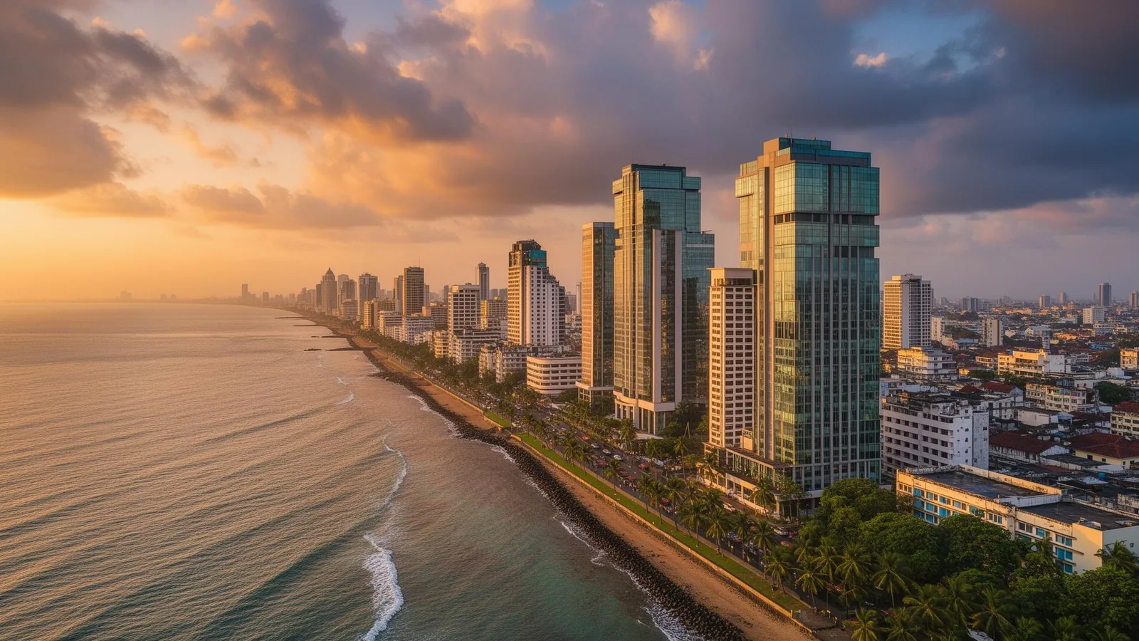 Colombo seafront, Sri Lanka