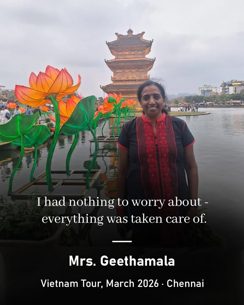 Mrs. Geethamala — Vietnam Tour testimonial